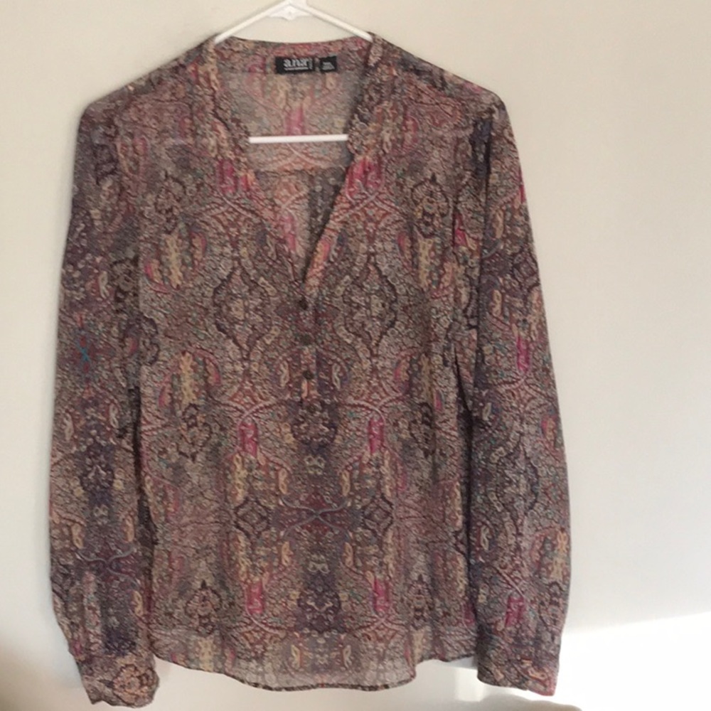 Pretty a.n.a brand top!  Size XLP. NWOT